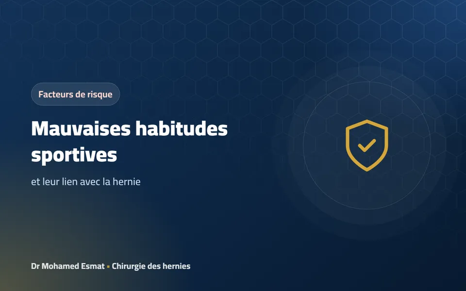 Mauvaises habitudes sportives : quel lien avec la hernie ?