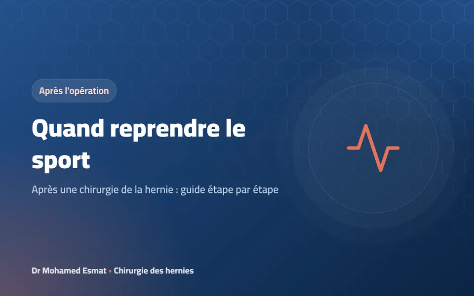 Quand reprendre le sport après une chirurgie de la hernie : guide étape par étape
