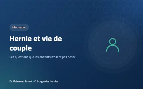 Hernie et vie de couple : les questions que les patients n'osent pas poser