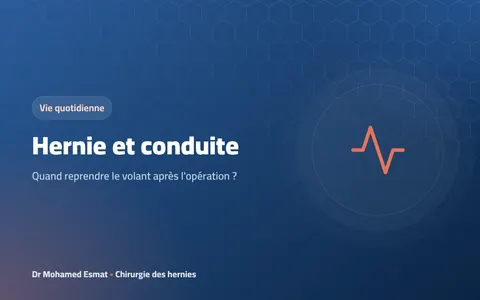 Hernie et conduite : quand reprendre le volant après l'opération ?