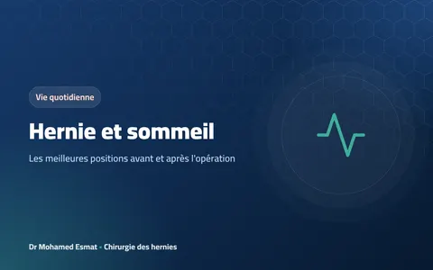 Hernie et sommeil : les meilleures positions avant et après l'opération