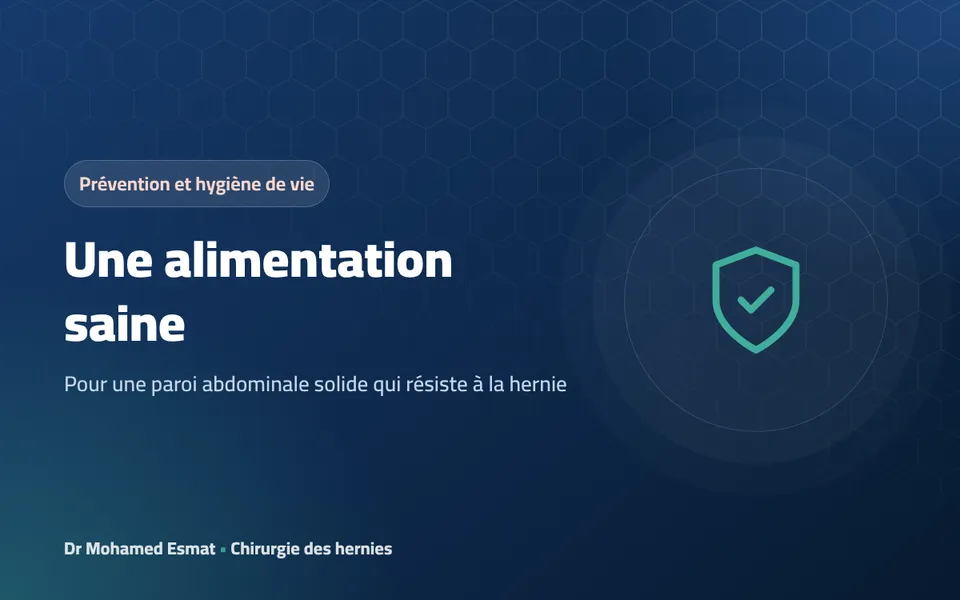 Une alimentation saine pour une paroi abdominale solide qui résiste à la hernie